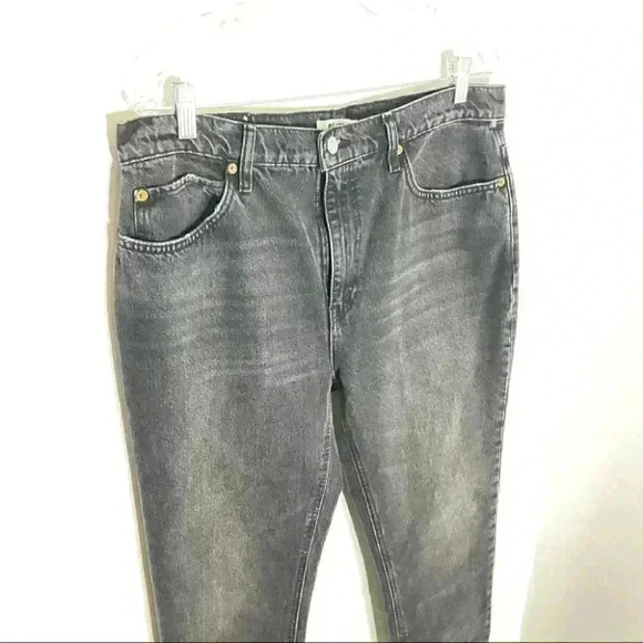 ReDone Original 70s Straight Jeans in Black Wash Denim Size 29 - Picture 4 of 5